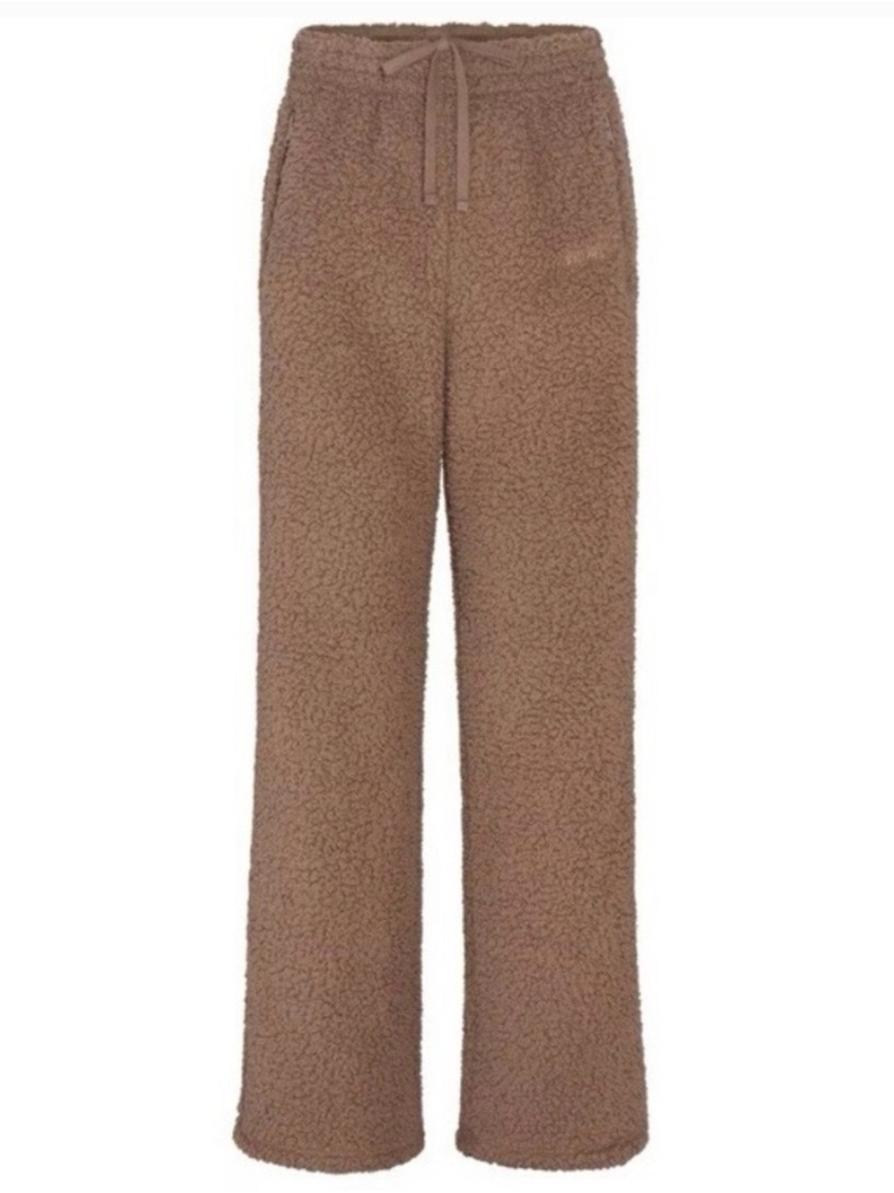 SKIMS Tan Teddy High Waisted Sherpa Pants